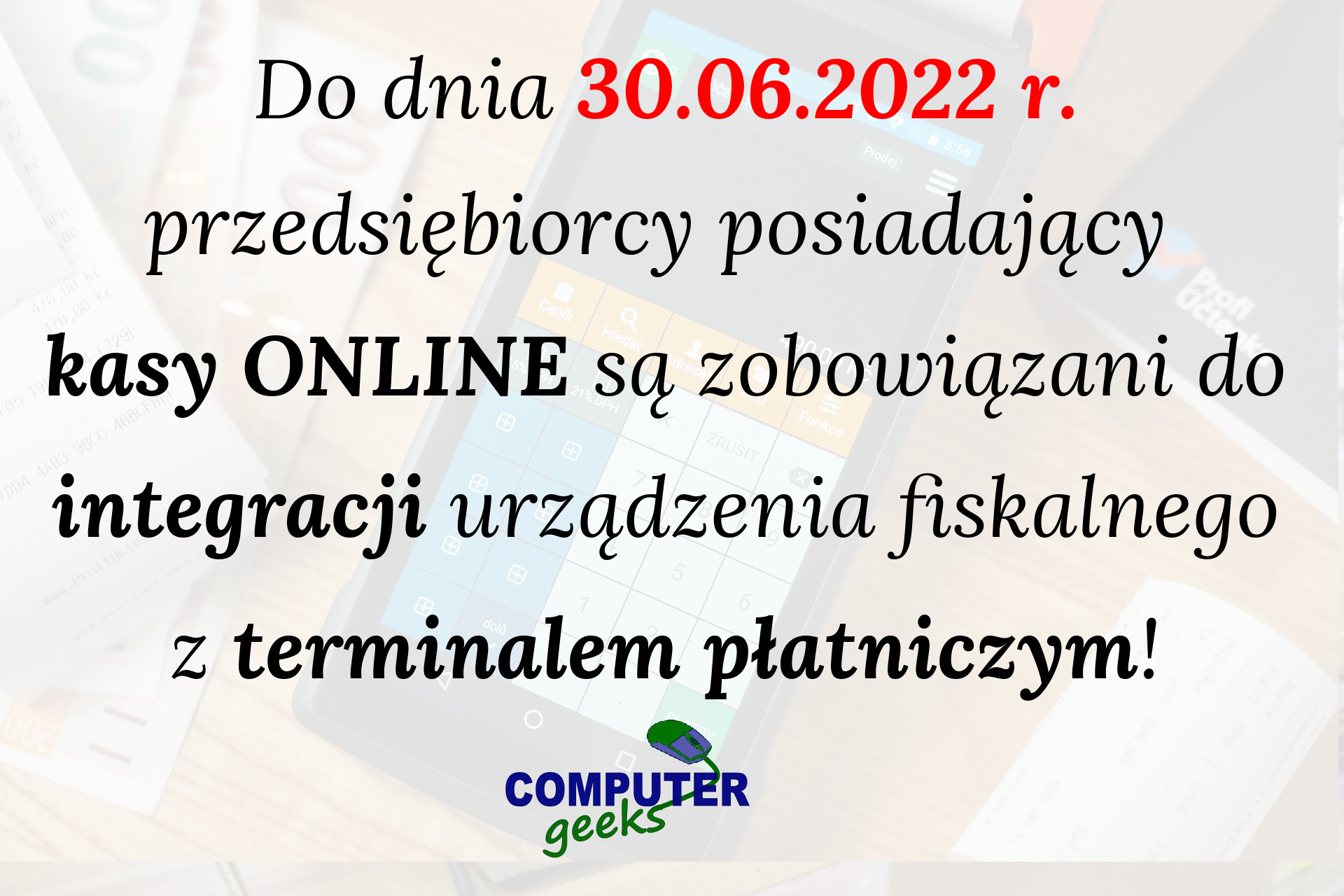 Obowiązkowa integracja kas fiskalnych ONLINE z terminalami płatniczymi